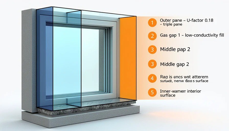 Split close‑up – hand on cold double‑pane glass with condensation vs. hand on warm triple‑pane glass with no condensation